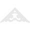 Ekena Millwork Pitch Preston Architectural Grade PVC Gable Pediment, 36"W x 18"H x 1"P (12/12) GPP036X018X100PRE - alternate 5